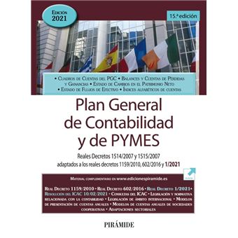 mando Nunca Ingenioso Plan General De Contabilidad Y De Pymes - Varios Autores, EDICIONES  PIRAMIDE -5% en libros | FNAC