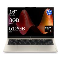 Ordenador portátil HP OmniBook 3 Laptop 16-by0062ns, AMD Ryzen 5-40, 8GB RAM, 512GB SSD, AMD Radeon Graphics, Windows 11 Home, 16" 2K FHD, Gris y Azul