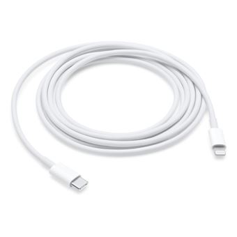Cable Apple de USB-C a Lightning 2m Blanco