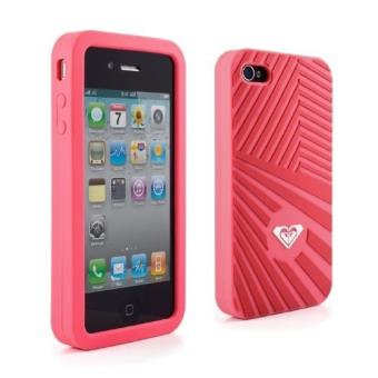 Roxy Funda en silicona en color rosa para iPhone 4 - 1