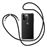 Funda Transparente 4-ok + cuerda Negro para iPhone 14 Pro