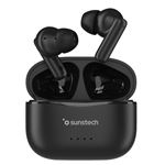 Auriculares Bluetooth Sunstech Wavepods One True Wireless Negro