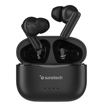 Auriculares Bluetooth Sunstech Wavepods One True Wireless Negro