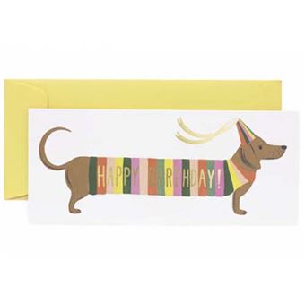 Postal Pepa Paper Happy Birthday Hot dog