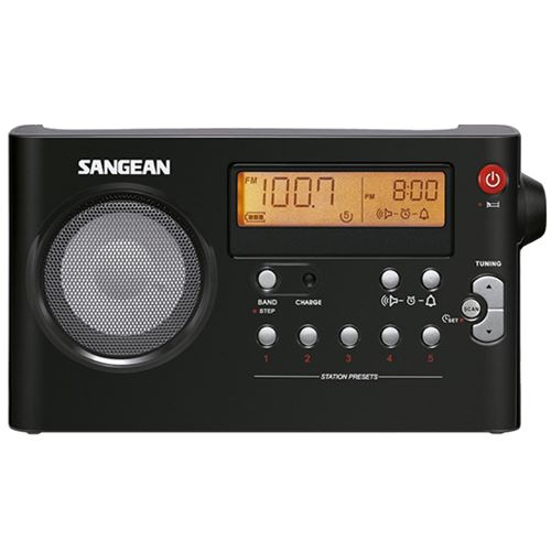 Radio Portátil Am/fm Sangean Pr D7 Negro