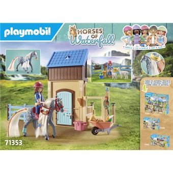 Playmobil Horses of Waterfall Establo de Caballos con Amelia y