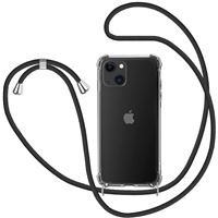 Funda Transparente 4-ok + cuerda Negro para iPhone 14 Plus