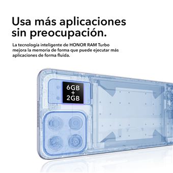 Móvil Honor X8 6GB de RAM + 128GB - Negro