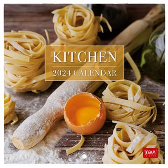 Calendario fotográfico de pared 2024 Legami 18x18 mes visto Kitchen multilingüe - 1