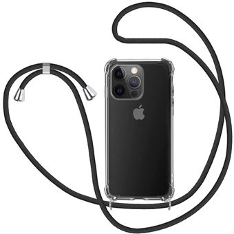 Funda Transparente 4-ok + cuerda Negro para iPhone 14 Pro Max - Funda para  teléfono móvil
