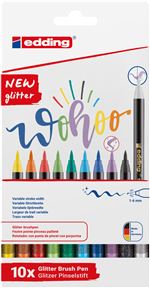 Edding 10 Rotuladores 1340 Glitter Surtido