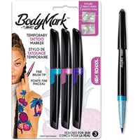 Pack New School 3 rotuladores BIC BodyMark + 2 plantillas para tatuajes