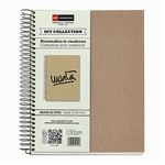 Cuaderno Reciclado Miquelrius Diy A5 120 Hojas Cuadrícula 5 Mm Marrón