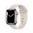 Apple Watch S7 41 mm LTE Caja de acero inoxidable plata y correa deportiva blanco estrella