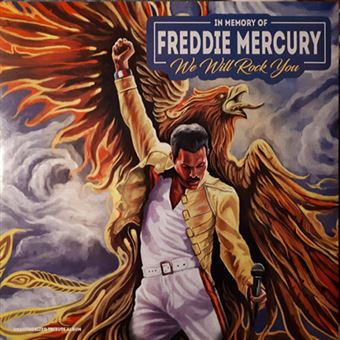 In Memory of Freddie Mercury. We Will Rock You - Vinilo Blanco
