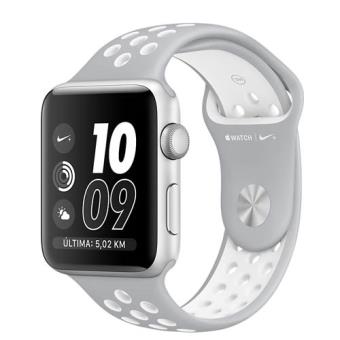 fusión Restricciones fragancia Apple Watch Nike+ con caja de 42 mm de aluminio en plata y correa Nike  Sport plata liso/blanco - Smartwatch - Fnac