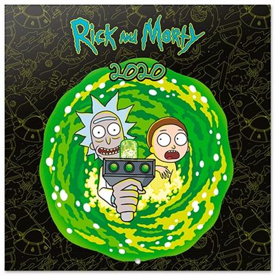 Calendario de pared 2020 Erik 30x30 multilingüe Rick & Morty