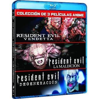 Pack Resident Evil (Vendetta + La maldición + Degeneración) Blu-Ray