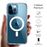 Funda 4-ok Magnet circle QI Transparente para iPhone 14 Pro