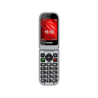 Teléfono Móvil Telefunken S415 para Personas Mayores/ Rojo