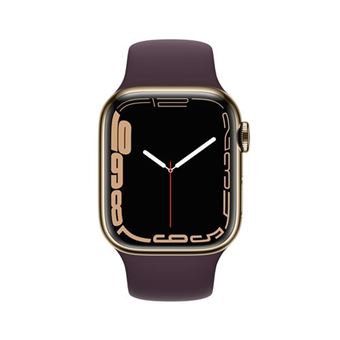 Apple Watch S7 41 mm LTE Caja de acero inoxidable Oro y correa 