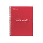 Libreta Miquelrius A4 80 Hojas Cuadriculada Emotions Craft Rojo
