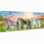Playmobil 3 caballos: Frisón, Knabstrupper y Andaluz