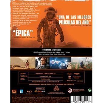 Marte (The Martian) Ed Iconic Blu-Ray Ridley Scott Jessica