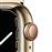 Apple Watch S7 41 mm LTE Caja de acero inoxidable Oro y pulsera Milanese Loop Oro