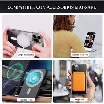 Funda transparente iPhone 14 Pro Max compatible con Magsafe 