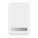 Powerbank inalámbrica Belkin BoostCharge Pro 10000mAh Qi2 con soporte Blanco