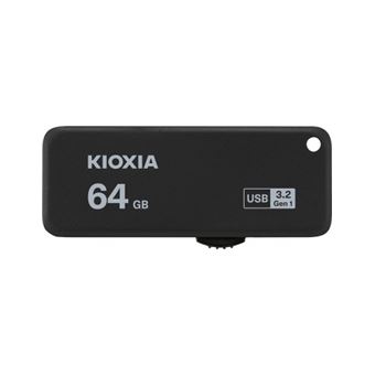 Pendrive Memoria USB 3.2 Kioxia TransMemory U365 64GB Negro