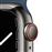 Apple Watch S7 41 mm LTE Caja de acero inoxidable Grafito y correa deportiva Azul abismo
