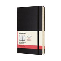 Agenda diaria Moleskine de 12 meses L tapa dura negro