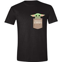Camiseta Star Wars - The Child Pocket Negro Talla M
