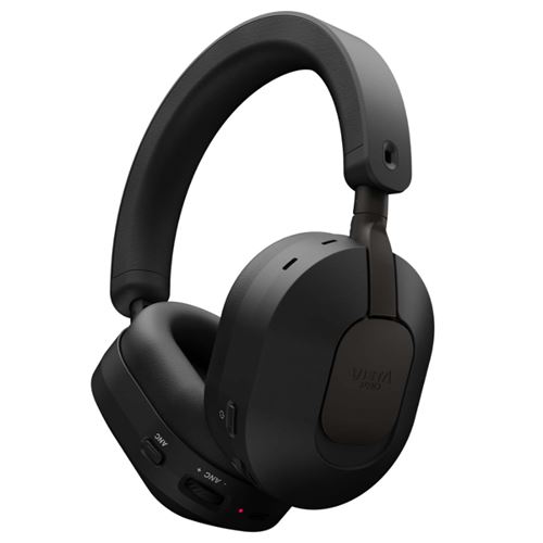 Auriculares inalámbricos - Vieta Pro Quiet, Autonomía 80 h, Bluetooth 6.0, Cancelación de ruido híbrida, Conexión dual, Negro
