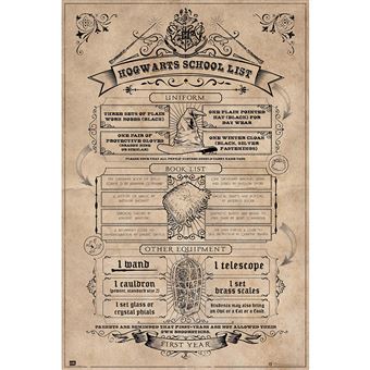 Póster Erik Harry Potter Hogwarts School List - 1