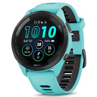 Smartwatch Garmin Forerunner 265 Turquesa y Negro