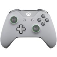 Mando wireless gris claro con acentos verde Xbox One