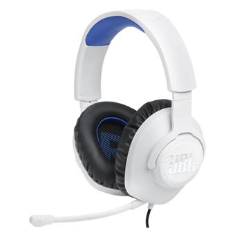 Headset gaming JBL Quantum 100 Blanco/Azul - Auriculares para consola - Los  mejores precios