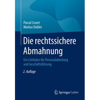 Die rechtssichere Abmahnung - 1