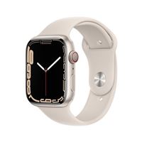 Apple Watch S7 45 mm LTE Caja de aluminio Blanco estrella y correa deportiva blanco estrella