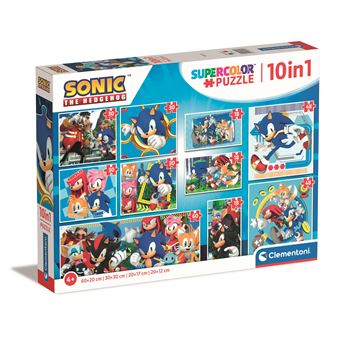 Puzzle Clementoni 10 en 1 Sonic The Hedgehog - Puzzle infantil ...