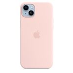 Funda de silicona Apple con MagSafe Rosa tiza para iPhone 14 Plus
