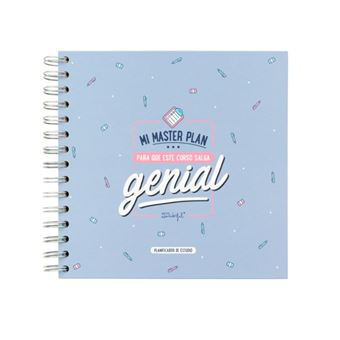 Mr Wonderful Planificador de estudio – Mi master plan para que este curso salga genial