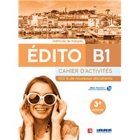 EDITO B1 CAHIER D'EXERCICES ED23