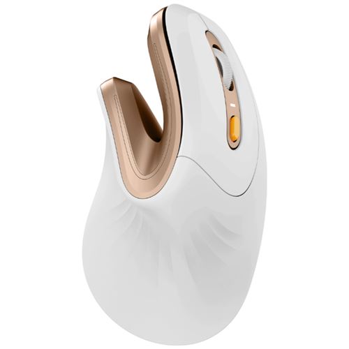 Ratón Vertical Ergonómico Inalámbrico Protoarc Em11 Nl Blanco