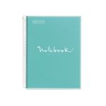 Libreta Miquelrius A4 80 Hojas Cuadriculada Emotions Azul Cielo