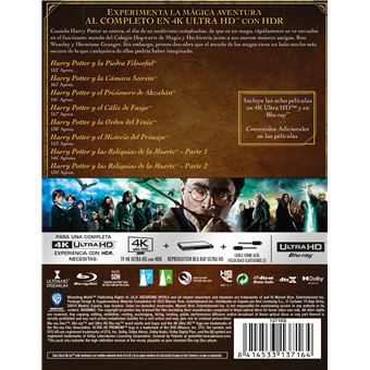 Harry Potter: Colección de 8 películas [4K Ultra HD + Blu-ray] [4K UHD]