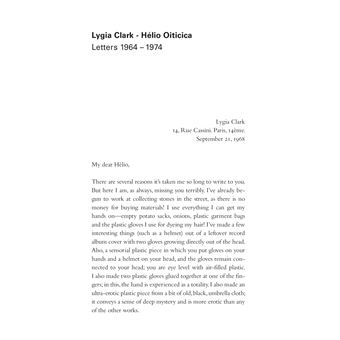 Lygia Clark-Helio Oiticica
